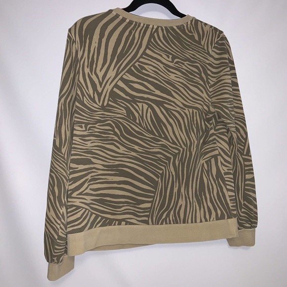 Anthropologie Dolan Left Coast Tiger Stripe Sweatshirt Sweater Size Medium - Picture 2 of 4